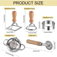 Ravioli Pasta Cutter Wheel Set of 5, Ravioli Maker Cutter with Roller Wheel Ravioli Cutter Set with 