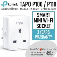 TP-Link Tapo P100 P110 P110M Matter Smart Mini WiFi Socket Plug With Energy Monitoring 1 2 4 Pack