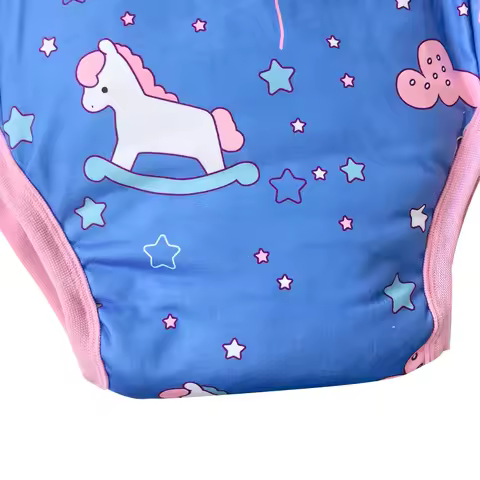 ABDL Adult Baby Diaper Brief With Padding Inside Cartoon Pattern Training Pant Washable Diaper Panti