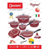 DESSINI 23PCS Granite Cookware Set / Set Periuk Granite Dessini 23pcs