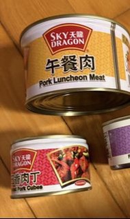 天龍牌罐頭五香肉丁午餐肉