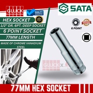 SATA 1/2'' DR. 6PT. DEEP SOCKET HEX SOCKET BOX (10-19MM) Sata