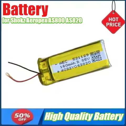 160mAh 170mAh Battery for Shokz Aeropex AS800 AS820 Battery