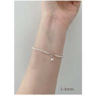 Fat Donglai Pearl Bracelet 3-4mm Natural Aurora Xiaomi baby Bead Bracelet Female Freshwater akoya Pe