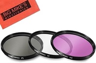 46mm Multi-Coated 3 Piece Filter Kit (UV-CPL-FLD) for Panasonic Lumix DMC-G7 DSLM Camera with 14-42mm Lens, Nikon Z30 with 16-50mm Lens