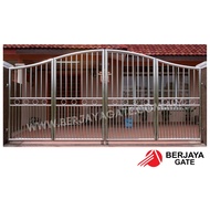 【PRE-ORDER MFG 31】14x5.5ft Main Folding Gate / Pintu Pagar / Stainless Steel 304 / Aluminium / Klang Valley / KL