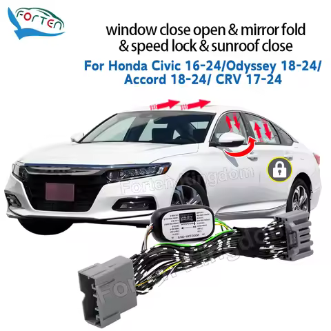 Auto Window Closer Open Sunroof Closer Gear Lock For Honda Civic 2016-2024/Odyssey 2018-2024 / Accor