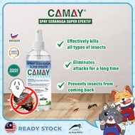 ALPHA PETS PETS Malaysia Camay Spray Repellent Semut Lipas Pepijat Lalat Pijat Kamitetep Spray Serangga Organik Ubat Kutu Racun Ulat Daun