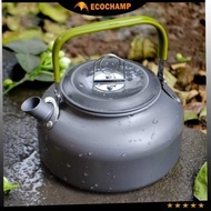 ECOCHAMP 0.8L 1.2L DS308 Camping Kettle Coffee TeaPot Aluminum Kettle Portable Teapot Compact Lightw