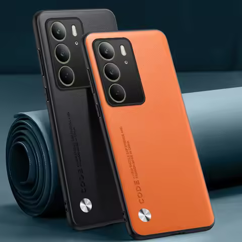 For Realme C75 Case Luxury Leather Phone Case For Realme C75 RealmeC75 4G Protective Cover Matte Sil