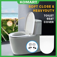 Soft Close Toilet Seat Cover Heavyduty Toilet Bowl Adjustable Plastik Jamban Penutup Mangkuk Duduk Tandas