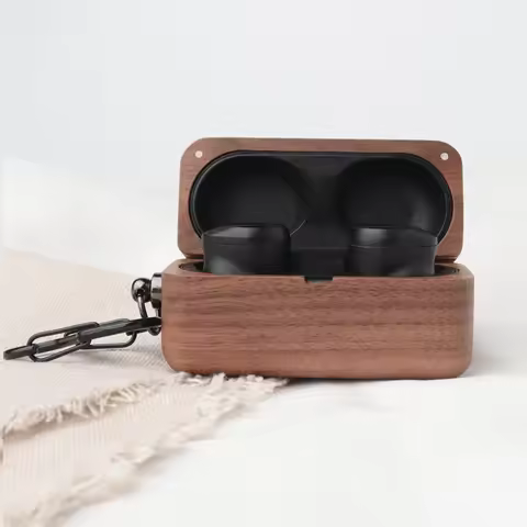 Earphone Case for Panasonic Technics EAH-AZ80,North American Walnut ,Headphone Case with High-Qualit
