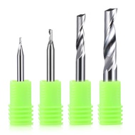 1pc Milling Cutter for Aluminium 3.175/4mm CNC Single Flute Router Bits Solid Tungsten Carbide Alloy End Mill for Woodworking