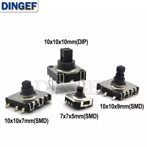 5PCS DIP SMD 5 Five way Switch Multi-direction Switch Touch Reset Key 10*10*10 MM Pin Multi directio