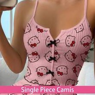 [Single Top]1pc Hello Kitty Pajama Summer Top Women's Pajamas Hello Kitty Single Item Sanrio Women's
