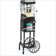 Popcorn Maker Machine - Professional Cart with 2.5 Oz Kettle Makes Up To 10 Cups - Vintage Popcorn M