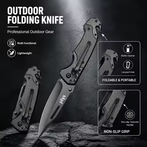Convenient Sharp Survival Knife Multi functional Folding Knife Outdoor Camping Hiking Wilderness Sur