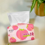 Dry Tissue Peach Pink Facial Tissue 400 Sheets 4Ply