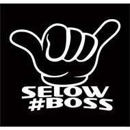 Car STICKER CUTTING SELOW Boss STICKER For Car Side Mirror TRUCK PICK UP L300 Etc