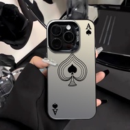 Ace Spades card-shaped OPPO case For realme F19 A36 A38 A57 A58 A16 A17 A60 A77 C11 C15 C30 C53