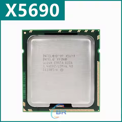 X5690 LGA 1366 3.46GHz 6.4GT/s 12MB 6 Core 1333MHz SLBVX CPU