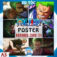 Poster A3 Roronoa Zoro (3) Anime Manga One Piece – 2D Tribe Shop