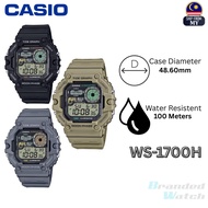 CASIO WS-1700H MEN DIGITAL QUARTZ YOUTH TIMEPIECES DATE DAY RESIN STRAP WATCH WS-1700H-1A WS-1700H-5