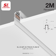 SL LIGHTING | Magnetic Track Light Rail โคมไฟรางแม่เหล็ก 20 มิลลิเมตร 48 โวลล์ และ อุปกรณ์ที่ใช้ติดต