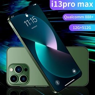 Mobile phone 6.7inch i13Pro max 12GB+512GB 6800mah Dual SIM Card Android Phone smartphone 4g 5g phon