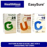 EasySure Blood Glucose, Uric Acid &amp; Cholesterol Test Strips