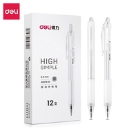 Bút Gel Bút Bi Nước Mực Đen Deli Phù Hợp Viết Sổ Calligraphy Ngòi 0.5mm Dành Cho Văn Phòng Học Sinh 