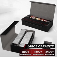 Trading Card Storage Boxes Magnetic Card Deck Box PU Leather Deck Case for MTG TCG YuGiOh Cards