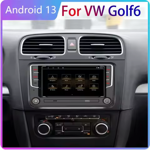 Android 13 Car Radio For VW Golf 5 6 Touran Passat B6 Jetta MK5 MK6 Autoradio Multimedia Player Smar