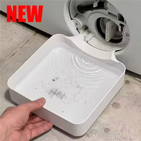 Washing Machine Drain Water Collection Tray, Lint Filter and Foreign Object Drip Tray, Clean Laundry