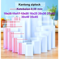 Plastik Klip Zipper Zip Lock Makanan Kantong PE Clip Seal Bag 10x15 11x17 12x20 16x25