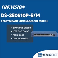 HIKVISION DS-3E0510P-E/M 8 PORT GIGABIT UNMANAGED POE SWITCH