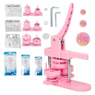 DIY sign making set size 58+32+25 mm. Push-pull sign press with 300 buttons/pictures/circle cutter