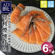 【優鮮配】嫩切煙燻鮭魚6包(100g／包)免運組