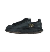MMY "BLAKEY" OG Sole Leather Low-top Sneaker All black Maison MIHARA YASUHIRO