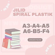 Plastic Spiral BindingJasa A4 F4 B5 A5 A6 A3 (can be customized size, free mica)