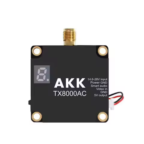 Video Transmitterakk8wvtxDrone AKK TX8000AC 8W All Channels Version 96CH Racing FPV VTX UAV Accessor