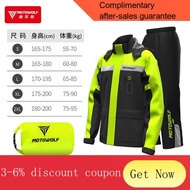 sg spot raincoat Electric Motorcycle Riding Waterproof Raincoat Rain Pants Motorcycle Poncho Split Raincoat Traveling by