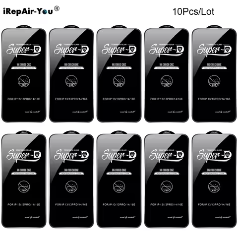 10Pcs Mietubl Tempered Glass For iPhone 17 Pro Max Air 16 Pro Max 15 14 Plus 13 12 Mini 11 Pro Max X