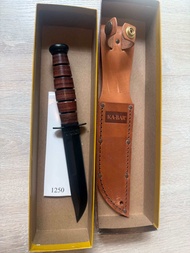 มีดเดินป่า คาบาร์ Kabar แท้ made in USA รุ่น 1251 short brown str Ka-Bar life time warranty