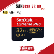 เมมโมรี่การ์ด SanDisk Extreme Pro 32 GB V30 U3 C10 A2 with SD adaptor (SDSQXCD-1T00-GN6MA) จัดส่งฟรี