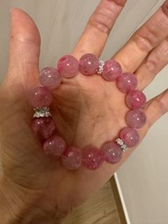 櫻花雨薔薇輝石手串手鏈 12mm Sakura Rain Rhodonite Bracelet,bracelets,Earrings,earring,ring,rings,pendant,pendan