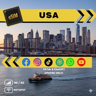 eSIM USA Nation Coverage United States esim travel 4G/5G