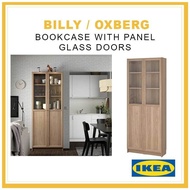 IKEA BILLY OXBERG Almari Buku Bookcase Living Room Storage Cabinet Buku Display Cabinet