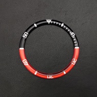 38MM เรซิ่นนาฬิกา BEZEL OUTER เปลือกหอย สำหรับ SKX007 SKX011 SUB DIVERนาฬิกาชิ้นส่วนต่อเนื่องหัวเข็ม