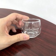 二手 國泰航空 小玻璃杯 懷舊70-80年代 CATHAY PASIFIC Small Glass 玻璃杯仔 飛機餐 餐具 小茶杯 小酒杯
